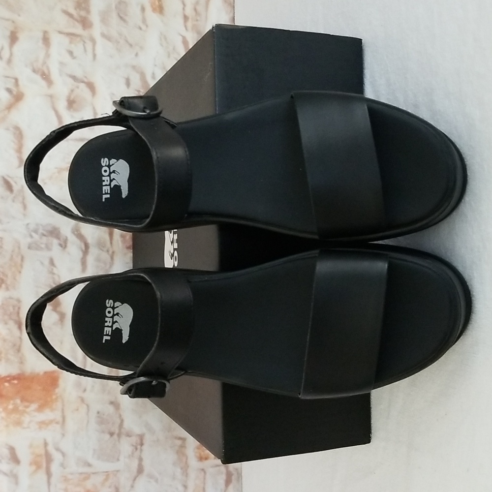 New Sorel Dayspring Platform Sandals - Picture 8 of 10